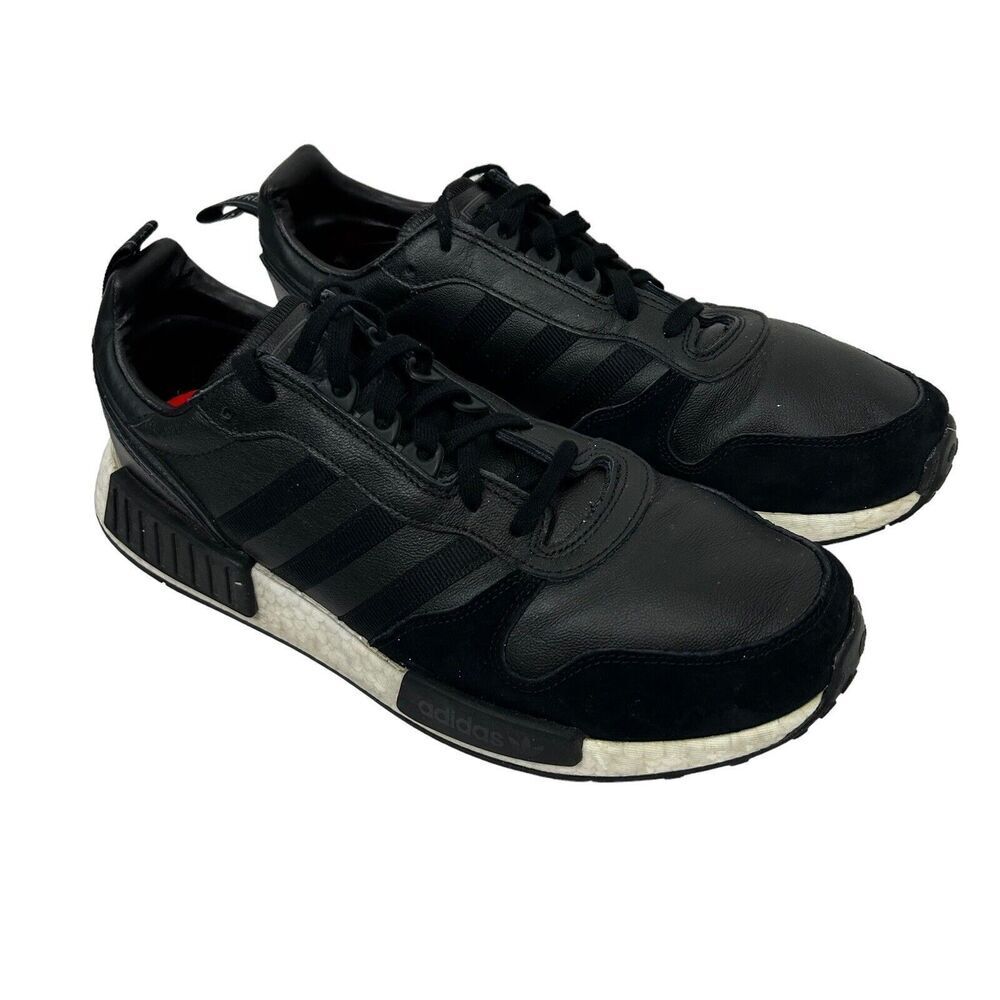 Adidas Rising Star X R1 NMD Boost Sneaker Shoes Black White EE3655 Men's Size 12